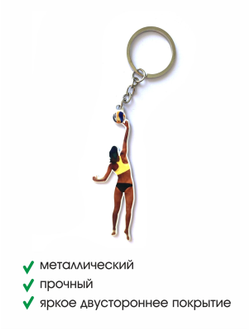 Брелок двусторонний «Пляжная нападающая»