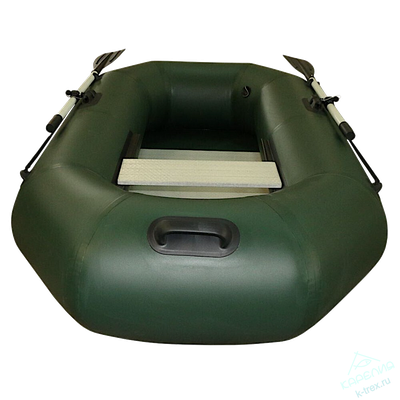 Лодка ПВХ Polar Bird Чирок Гребная PB-230Т Teal со стеклокомпозитной сланью и банкой Зелёная