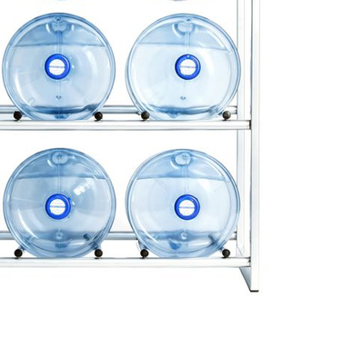 Стеллаж для 12 бутылей «Аква-12» НА КОЛЕСИКАХ / РОЛИКАХ