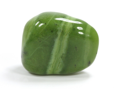 Нефритовый жад, галтовка, Канада (28*22*15 мм, 15 г) №35152