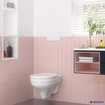 Кнопка AQUAZIA для инсталляции NOVUM D4 (Soft Touch белая)