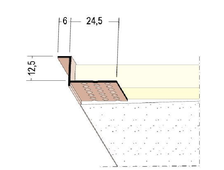Профиль для кромок гипсокартона 12,5 мм с теневым швом 6 мм 305 см Protektor Артикул: 37814