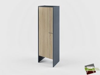 Шкаф для одежды I-721 600*440*1940 (Ш*Г*В) Дуб Сонома/Антрацит