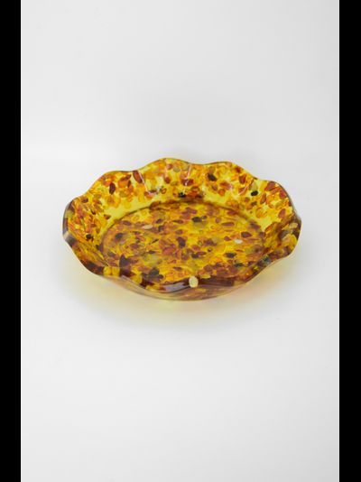 Тарелка малая с мелким янтарем