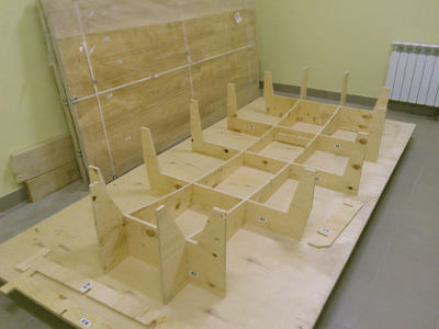 Кондуктор для сборки корпуса швертбота Оптимист