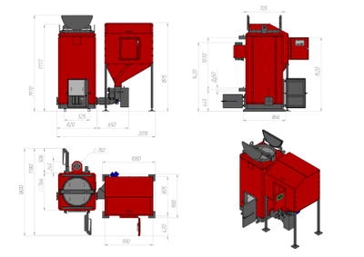 Пеллетный котёл Roteks 70 кВт