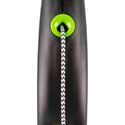 Flexi рулетка Black Design XS (до 8 кг) 3 м трос черный/зеленый