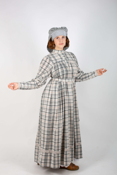 Платье "Поморское" в клетку