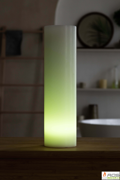 Гладкий парафиновый плафон для LED свечей - 9,2*35см