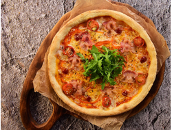 Пицца с беконом и томатами черри / PIZZA WITH BACON AND CHERRY TOMATOES