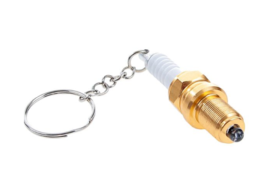 Брелок «Свеча зажигания с фонариком», металл ЗОЛОТО