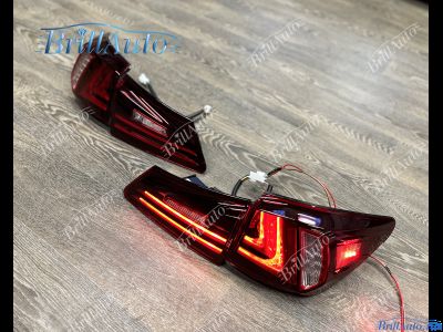 Стопы Lexus IS 05-12 красные стиль 16+