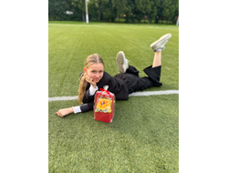 Деревянный бокс с зефирными подсолнухами