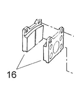 Тормозные колодки оригинальные BRP 415084600/414990000 для BRP LYNX/Ski-Doo