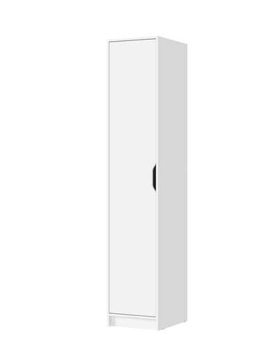 Руна ШК-01 Шкаф (пенал) 1 створчатый Белый/Белый