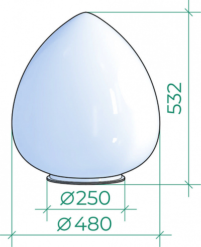 Светильник парковый Олимп