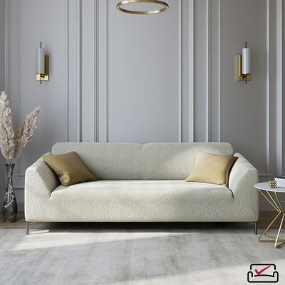 Чехол на 3х местный диван, диван-книжку, Жаккард Волна Шампань. Россия