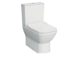 Комплект напольного безободкового пристенного унитаза Vitra Integra Square , с тонким сиденьем микролифт, 9833B003-7204