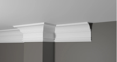 Потолочный плинтус DECOR-DIZAYN DD517, из дюрополимера, под покраску, ударопрочный, 2 метра