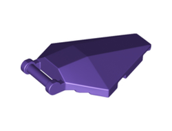 Windscreen 6 x 4 x 1 Hexagonal with Bar Handle, Dark Purple (27262 / 6208380)
