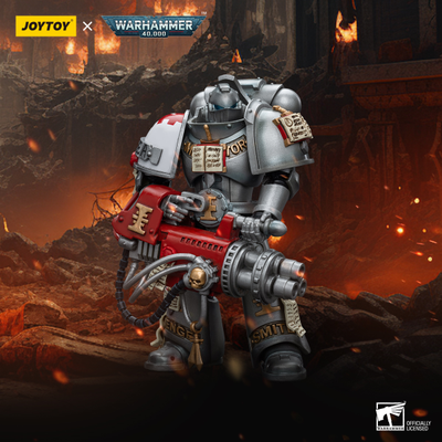 Серый рыцарь ударного отделения (Warhammer 40k) - КОЛЛЕКЦИОННАЯ ФИГУРКА 1/18 Strike Squad Grey Knight with Psilencer (JT9008) - JOYTOY
