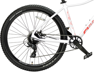 Велосипед KC005 / 8 скоростей 27.5" белый рама 15"