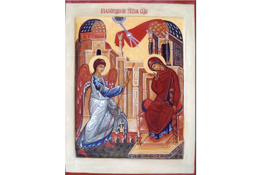 9-9. " Благовещание ПРСВТ БЦы", (30х40), Виктор Федотов