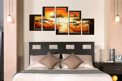 Модульная картина "Дорога к солнцу"