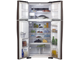 Холодильник Hitachi R-W 662 PU7 GBW, коричневое стекло