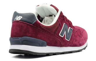 New Balance 996 Бордовые с белой подошвой сетка женские (36-40) Арт. 369M-A