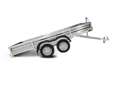 Прицеп «Спутник PRO» (3440x1440x330) оцинкованная рама, двухосный, с силовым подрамником, LED оптика