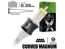 9 CMLT/0.35 - Curved Magnum Long Taper "DragoArt Frottage"