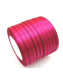 Лента атласная 6 мм, цвет малиновый арт. 29