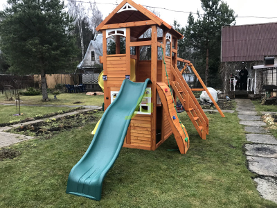 Детская площадка IgraGrad Клубный домик 2 с трубой Luxe
