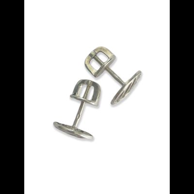 Серьги - гвоздики с закрутками "Волейбол"