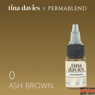 PB Пигмент для татуажа бровей "Tina Davies 'I Love INK' 0 Ash Brown"