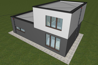 Двухэтажный дом с тремя спальнями 126м² (S107)