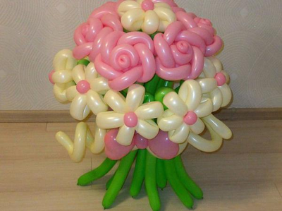 Цветы из воздушных шаров