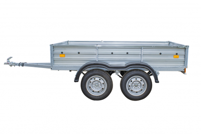 Прицеп двухосный РУСИЧ 253Д / 2440 х 1220 мм / 750 кг / оцинкованный