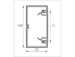 Кабельный канал Metra 100х50 мм