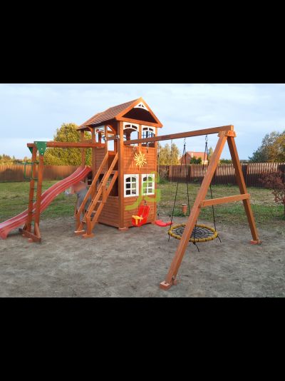 Детская площадка IgraGrad Клубный домик 2 с рукоходом Luxe
