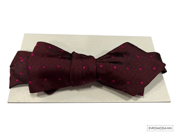 Бабочка мужская бордовая с принтом - ARNE