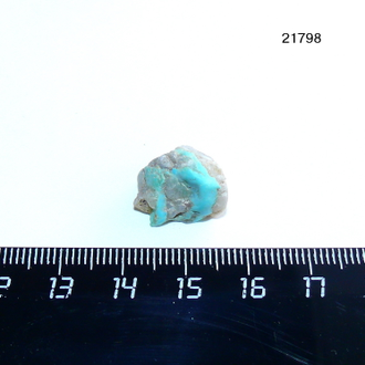 Бирюза натуральная (необработанная) Казахстан арт.21798: 2,6г - 15*13*12мм
