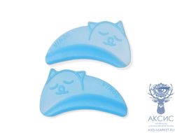 Котики - Валики для ламинирования нижних ресниц, Голубые, одна пара