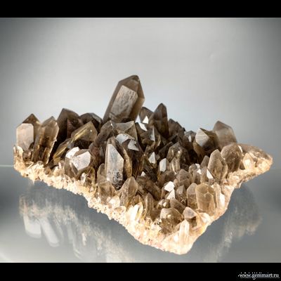 Рутил в кристаллах дымчатого кварца. Бразилия.  260*220*103мм (ААА)