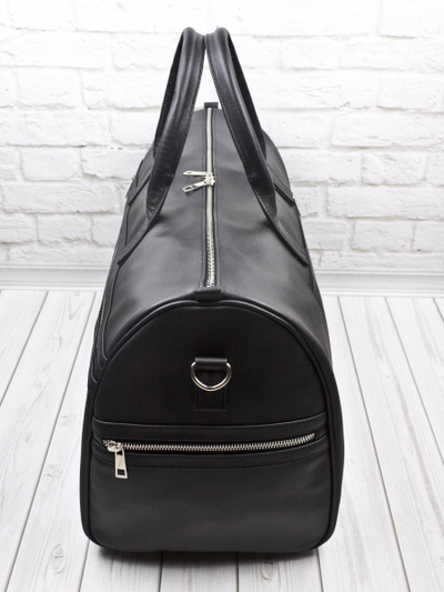 Кожаная дорожная сумка Caspoli Premium black (арт. 
4040-51)