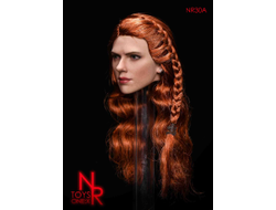 Женская голова (скульпт) - Черная Вдова, Наташа Романофф (свободные волосы) - 1/6 scale Female Agent Hair transplantation and braid head carving (NR30A) - NRTOYS