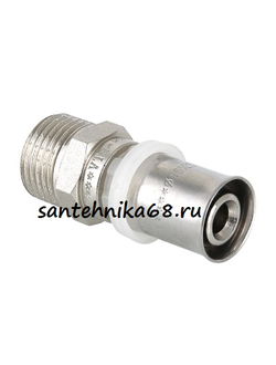 Пресс - фитинг с переходом на наружную резьбу Valtec VTm.201 16 20 26 32 40 мм