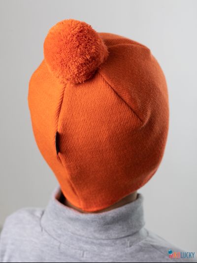 Шапка 24201-02 х/б подклад, оранжевый 54-56