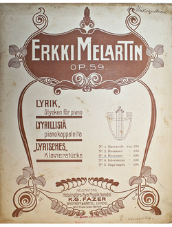 Erkki Melartin. Op. 59. №3. Berceuse.